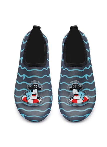 Peluche Siyah Erkek Çocuk Işıklı Deniz Ayakkabısı SHARK